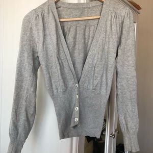 Plain Gray Cardigan